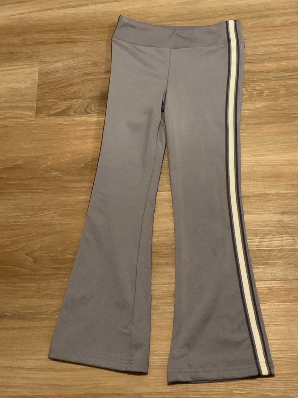 Carter's Purple Flared Sweatpants with Cream Side Stripes